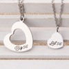 KUIYAI Heart Pendant Necklace for 2 Big Sisters and Little
