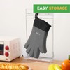 GEEKHOM BBQ Gloves Heat Resistant Oven Mitts - Silicone Grilling