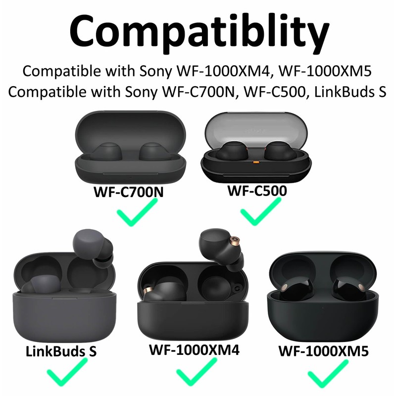 A-Focus [6 Pairs] WF-1000XM5 WF-1000XM4 WF-C700N 【 Memory Foam &