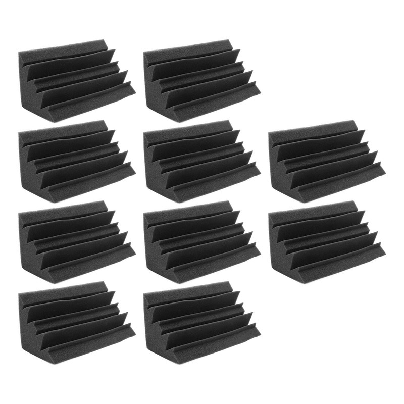 10Pcs Acoustic Foam Noise Pollution Reducing Polyurethane Sound Absorption Foam