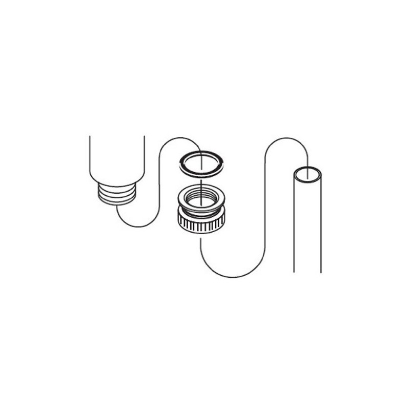 SANEI Sink Adapter Connects Drain to Pipe Fits BL Drain