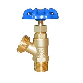 HQMPC HQMPC Boiler Drain Valve Hose Stop Valve Brass Backyard Valve No Pb Garden Angle Valve 1/2" MNPT 3/4" in Outlet 6 Pcs