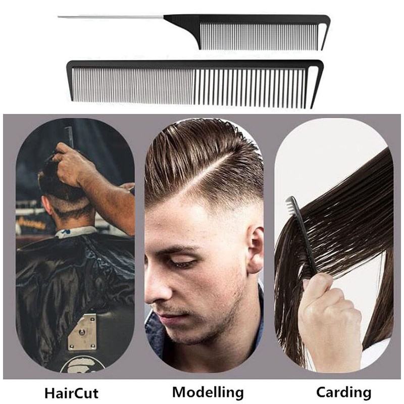 Rat Tail Combs Set, RuiChy 3 Pack Carbon Styling Combs