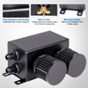 JDMON AN8 1.2L Dual Filter Engine Oil Catch Can Tank,