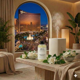 Esencia ambiental para difusores profesionales y aromaterapia de alta concentración, 250 ml, aroma inspirado en diseñadores perfumistas Inspirada en Tiendas de Lujo (Hotel Wynn Las Vegas)