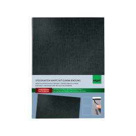 Sigel SM115 Menu Folder with Elastic Band for A5 Plastic Black