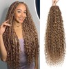 Boho Faux Locs Crochet Hair: 24 Inch Goddess Soft Locs