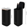 WANGDAWING Makeup Brush Holder with Lid, One Touch for Open,