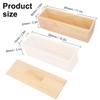 Kukmakri Artisan Soap Loaf Wood Box for Soap Making White