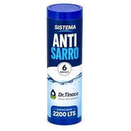 Filtro Antisarro para Cisterna Dr. Tinaco | 6 Meses de Protección | Evita Incrustaciones de Sarro en Tuberías, Boiler y Calentador Solar | Para Cisternas de 1100L a 2200L