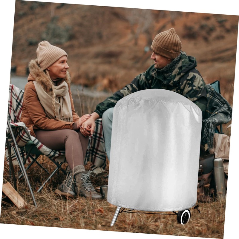 KONTONTY Polyester BBQ Grill Cover Grill Protector Large Heavy Duty