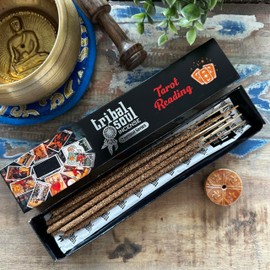 Tribal Soul Incense Sticks – Hand-rolled in India, Natural & Aromatic Scents for Cleansing, Meditation: (2 Pack, Tarot Reading)