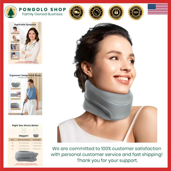 Neck Support Brace Cervical Collar Soft Foam for Pain Relief