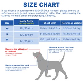 SCENEREAL Puppy Dog Harness with Leash Set for Small Medium Sized Dogs, Soft Mesh Step in Pet Harnesses and Leash, No Chock Plaid Adjustible No Pull Vest for Dogs Cats, Chihuahua,Bulldog (Blue XS)