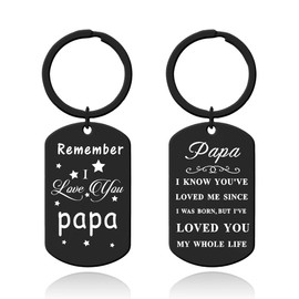 Papa Fathers Day Keychain for Grandpa Birthday Gifts for Men Papa Gifts from Grandkids Best Grandfather Gift for Papa Grandpa Granddad Retirement Gift for Pappy Poppop Papaw