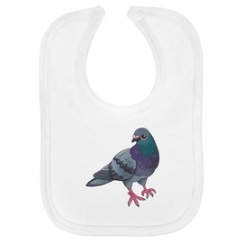 Azeeda 'Cute Pigeon' Soft Cotton Baby Bib (BI00061527)