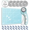 Rotary Cutter Set - Quilting Kit incl. 45mm Fabric Cutter,