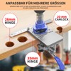 35 mm Hinge Drilling Template, 4-in-1 Drilling Template, Concealed Hinge