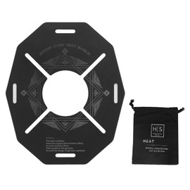 Shine Trip Outdoor Heat Insulation Board Stainless Steel Camping Stove Heat Shield Anti Scalding Anti Slip Hollow Cooking Stove Board Array Disk