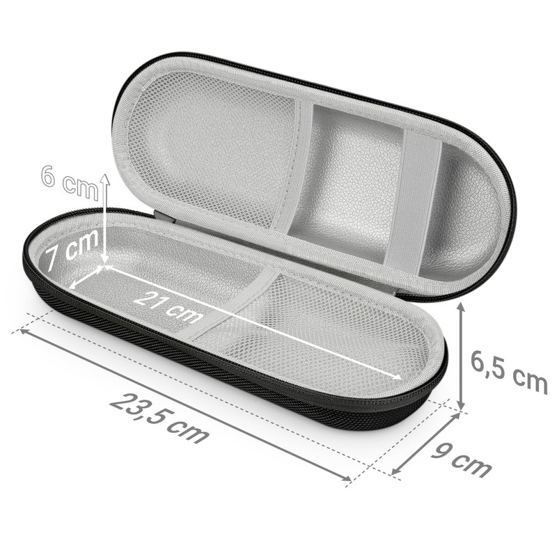 deleyCON Travel Case for Toothbrushes etc., black, Toiletry bag