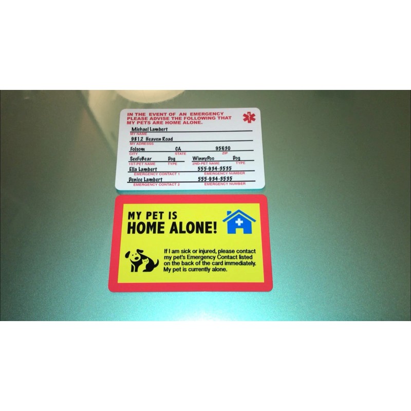 MY DOG IS HOME ALONE - EMERGENCY DOG CAT PET