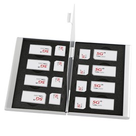 Aluminum SIM Card Case, 16Slots Ultrathin SIM Card Holder, Fit for 8 SIM Card, 8 Micro sim Card, Silver