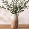 Ceramic Flower Vase 12 inch Farmhouse Rustic Vase Decorative Pottery