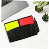 KOMBIUDA 4sets Complete Soccer Referee Kit Red and Card Holder