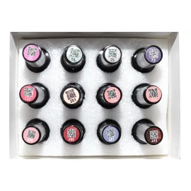 MEFA Pink Mix Color Gel Nail Polish Set Glossy Shine Shimmer Vanity D101000290A