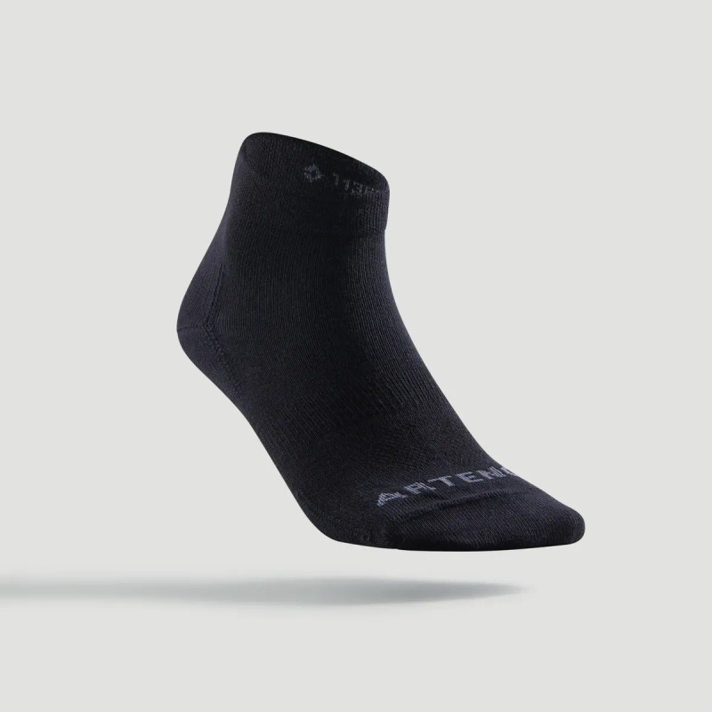 3 Pares Calcetines Tenis Media Gris Oscuro Rs160 Artengo