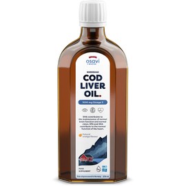 Osavi Norwegian Cod Liver Oil, 1000mg Omega 3 (Orange) - 250 ml.