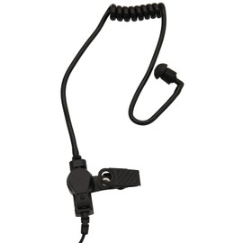 GoodQbuy 10Pcs Flexible Spring Air Tube Replacement Walkie Talkie Earphone Earpiece Coil Acoustic Air Tube for Two-Way Radio Headsets (Black)