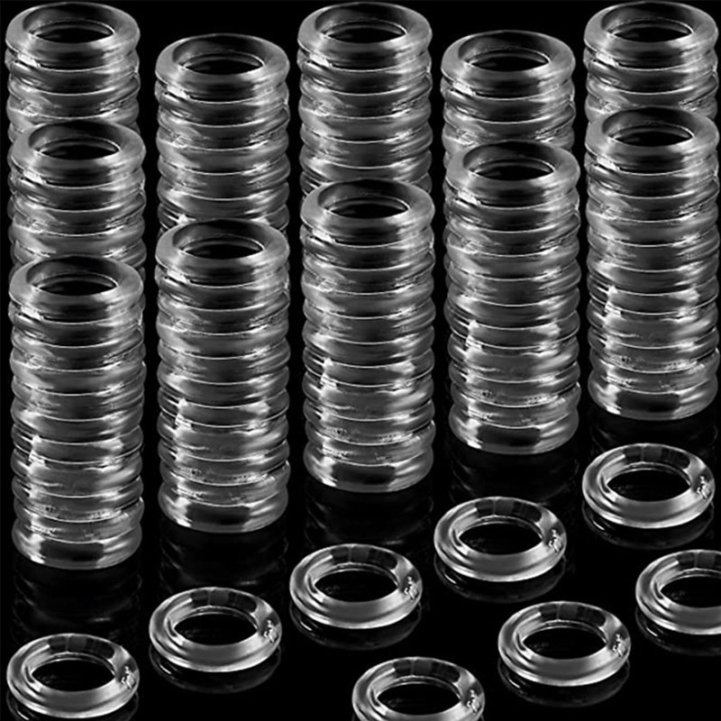 TopHomer 100 x Clear Roman Blind Rings & 50m x