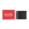 Wampum Mens Genuine Leather Classic Coin Purse with Box, Black
