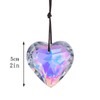 H&D HYALINE & DORA Crystal Heart Prism Sun Catcher,Glass Rainbow