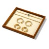 Woodten Small Jewelry Display Tray for Ring Earrings Necklace Bangle
