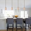 Anmire 2 Pack Modern Line Style Glass Shade, Cylinder Light