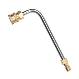 Sooprinse Washer Gutter Cleaner Attachment,Pressure Washer Gutter Rod for Lance/Wand 1/4 Inch Quick Connect,90 Degrees Curved Rod (7 inch)