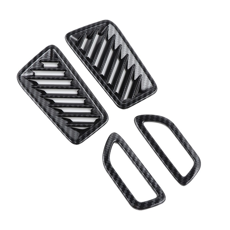 4pcs Car Interior Front Upper Air Vent Outlet Cover Trim