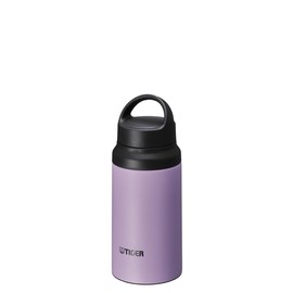 Tiger MCZ-S040VZ Lightweight Stainless Steel Water Bottle with Handle, Mountain Climbing, Autumn Leaves, 13.5 fl oz (400 ml), Lilac Purple