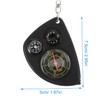 BIUDECO Distance Calculator Keychain Compass Multifunctional Surveying Gauge for Outdoor