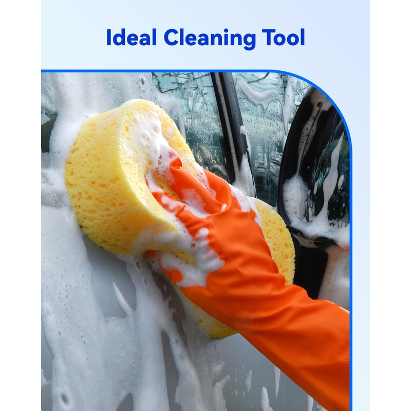 Temede Car Wash Sponge, Car Cleaning Large Sponges, All Purpose