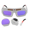 Welding Glasses Soldering Goggles Auto Darkening Solar Power Battery for