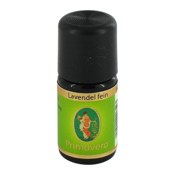 PRIMAVERA Ätherisches Öl Lavendel fein 5 ml - Aromaöl, Duftöl, Aromatherapie - ausgleichend, beruhigend, entspannend - vegan