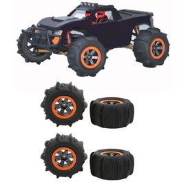 RC Car Beach Tyre, 1/10 RC 4 Waterproof Flexible Tyre for RC Car