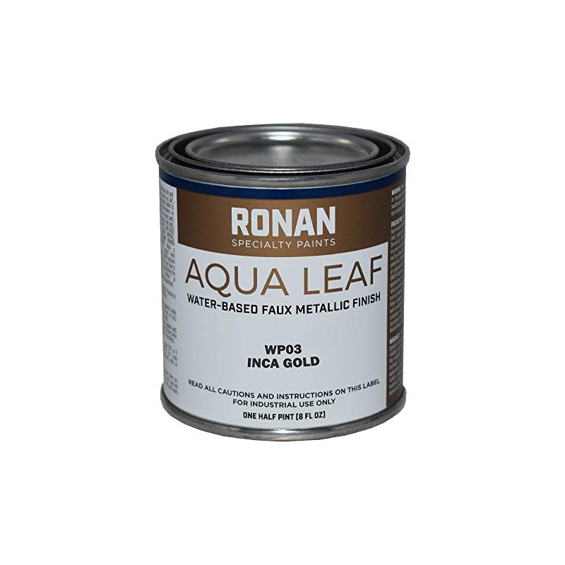 Ronan Specialty Paints, Aqua Leaf, 1/2 Pint Can, Inca Gold