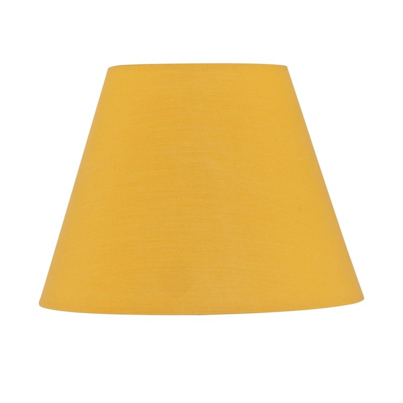 Set of 2 Ochre Fabric Table Lamp Shades, Lampshade for