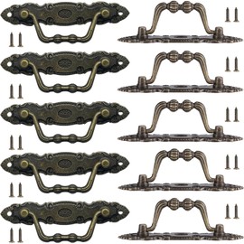 YouXiaor Pack of 12 Antique Furniture Knobs, Cupboard Pull Handles, Bronze Knob, Furniture Handles, Antique Drawers, Vintage Kitchen Cabinet, Wardrobe Knob for Chest of Drawers