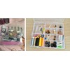 1Pcs 36 Grids Clear Plastic Jewelry Box Organizer Storage Container