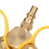 FECAMOS LPG Gas Line Splitter Adapter with 3 Spouts Propane